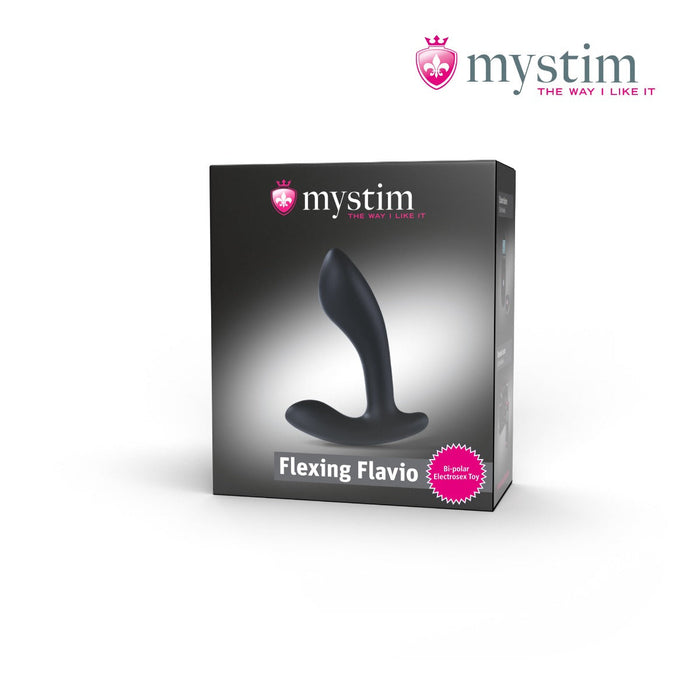 Mystim - Electrosex - Flexing Flavio - E-stim Prostate Stimulator - Black-Erotiekvoordeel.nl