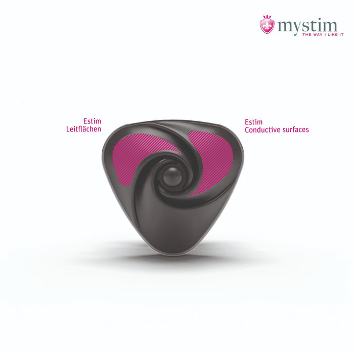 Mystim - Electrosex - Heart's Desire - E-stim Clitoris Opleg Vibrator - Zwart-Erotiekvoordeel.nl