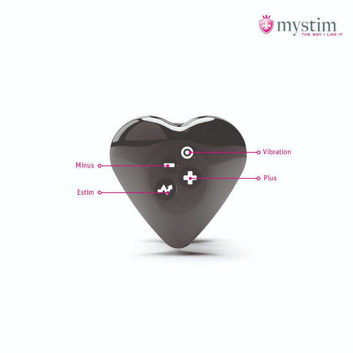 Mystim - Electrosex - Heart's Desire - E-stim Clitoris Opleg Vibrator - Zwart-Erotiekvoordeel.nl
