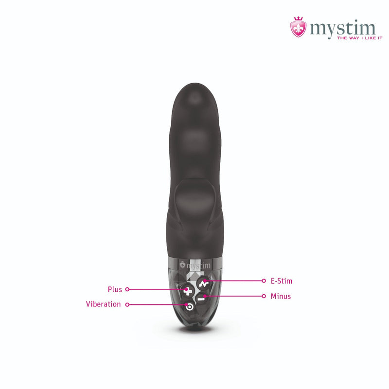 Mystim - Electrosex - Hop Hop Bob - E-stim Vibrator - Black-Erotiekvoordeel.nl