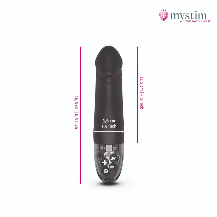 Mystim - Electrosex - Real Deal Neal - E-stim Vibrator - Black-Erotiekvoordeel.nl