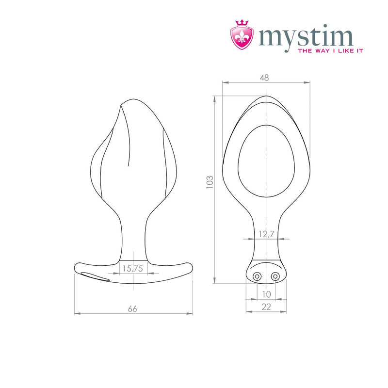 Mystim - Electrosex - Rocking Force - Electro Plug - Disponibile nelle taglie S e L - Erotiekvoordeel.nl