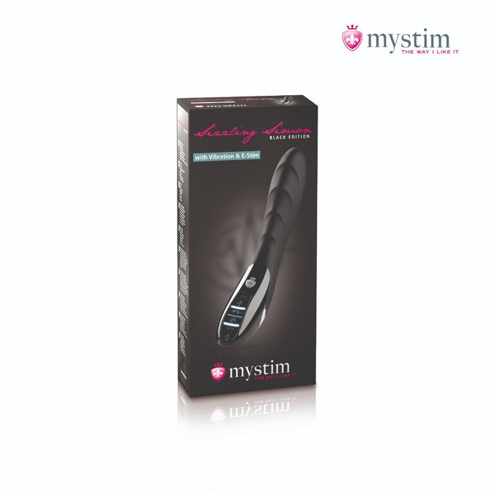 Mystim - Electrosex - Sizzling Simon - E-stim Vibrator - Black-Erotiekvoordeel.nl