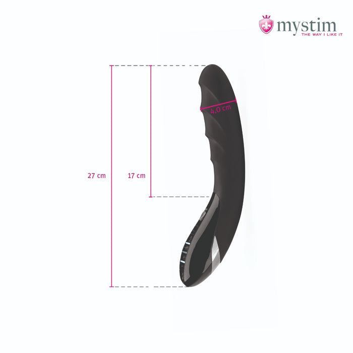 Mystim - Electrosex - Sizzling Simon - E-stim Vibrator - Black-Erotiekvoordeel.nl
