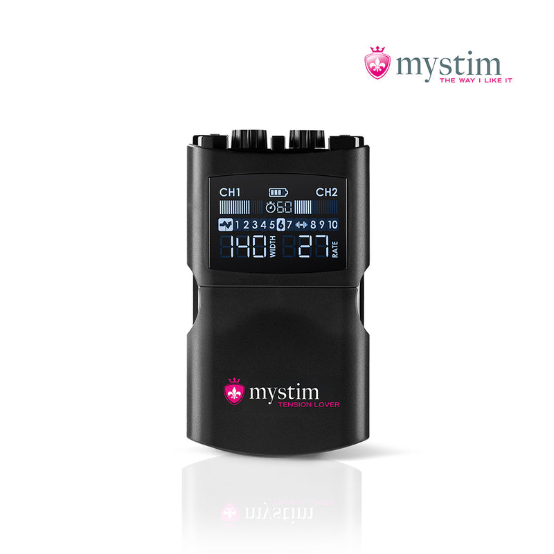 Mystim Tension Lover 2 – Powerbox per elettrostimolazione con 2 canali e 7 programmi - Erotiekvoordeel.nl