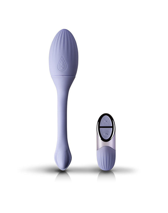 NIYA 1 - Vibrerende Kegel Massager - Vibrerend Eitje - met Afstandsbediening - Lichtblauw-Erotiekvoordeel.nl