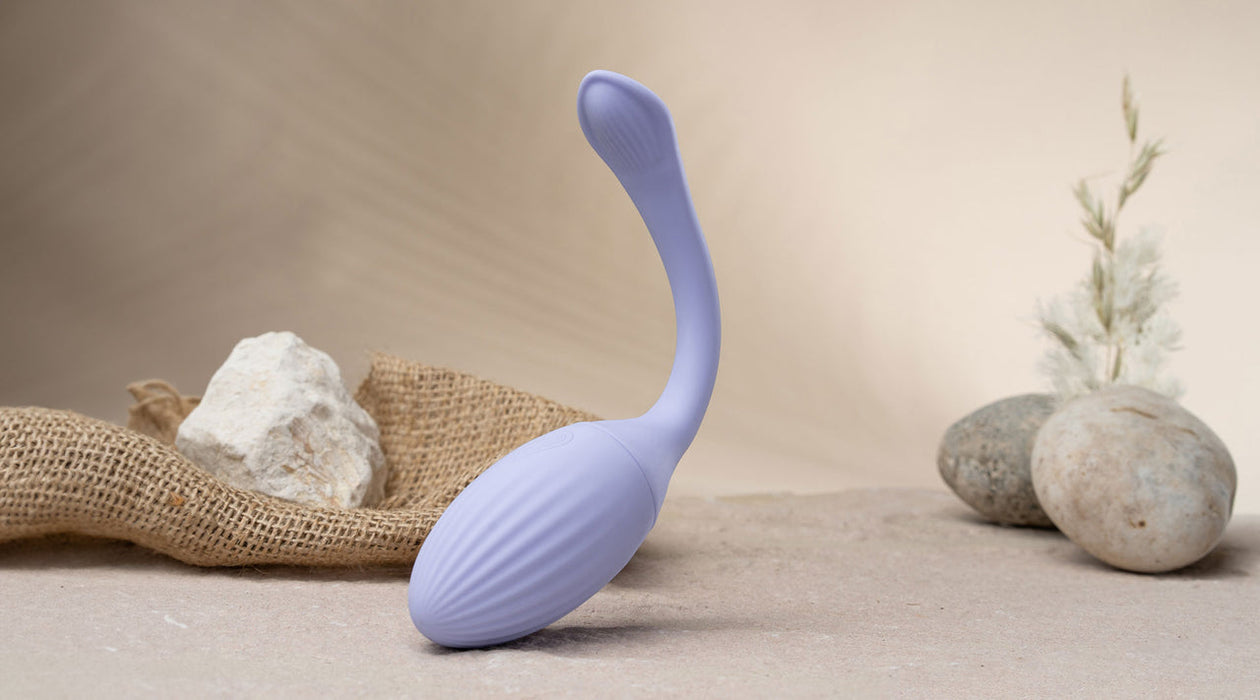 NIYA 1 - Vibrerende Kegel Massager - Vibrerend Eitje - met Afstandsbediening - Lichtblauw-Erotiekvoordeel.nl