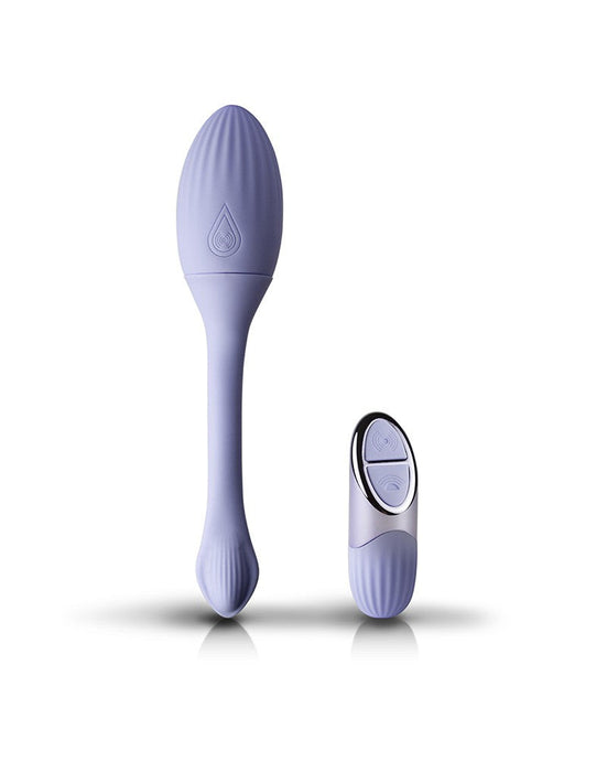 NIYA 1 - Vibrerende Kegel Massager - Vibrerend Eitje - met Afstandsbediening - Lichtblauw-Erotiekvoordeel.nl