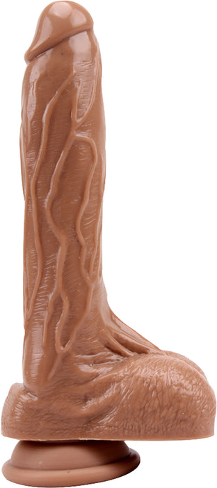Naked Legend - Labour - Dildo met Zuignap - 20 cm - Medium Bruin-Erotiekvoordeel.nl