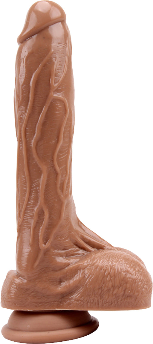 Naked Legend - Labour - Dildo met Zuignap - 20 cm - Medium Bruin-Erotiekvoordeel.nl