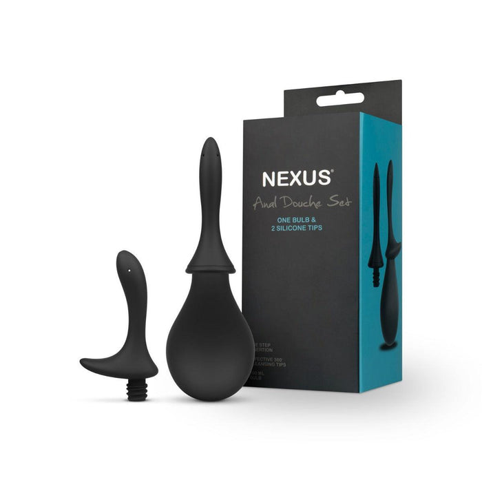 Nexus - Anal Douche Set w. 2 Silicone Tips-Erotiekvoordeel.nl