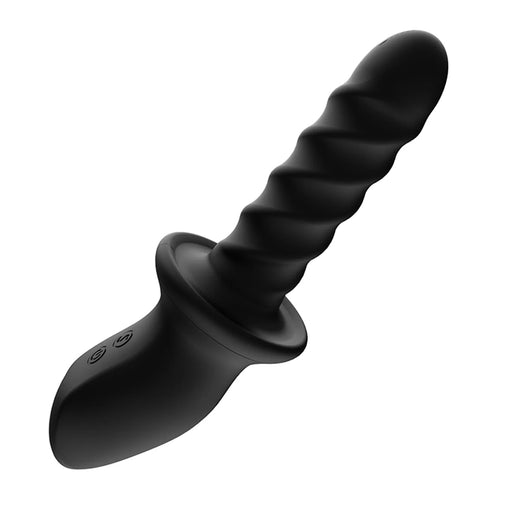 Nexus - Ascend - Vibrador con empuje y rotación con mango - Negro - Erotiekvoordeel.nl