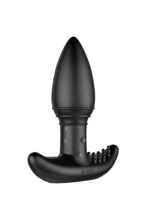 Nexus - B-Stroker - Masserende Buttplug met Strelende Nopjes voor Perineum - Zwart-Erotiekvoordeel.nl