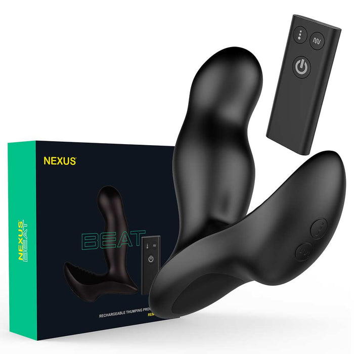 Nexus - Beat - Kloppende Prostaat Vibrator met Afstandsbediening - Zwart-Erotiekvoordeel.nl