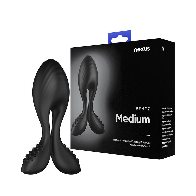 Nexus - Bendz - Buigbare Vibrerende Buttplug - Zwart-Erotiekvoordeel.nl