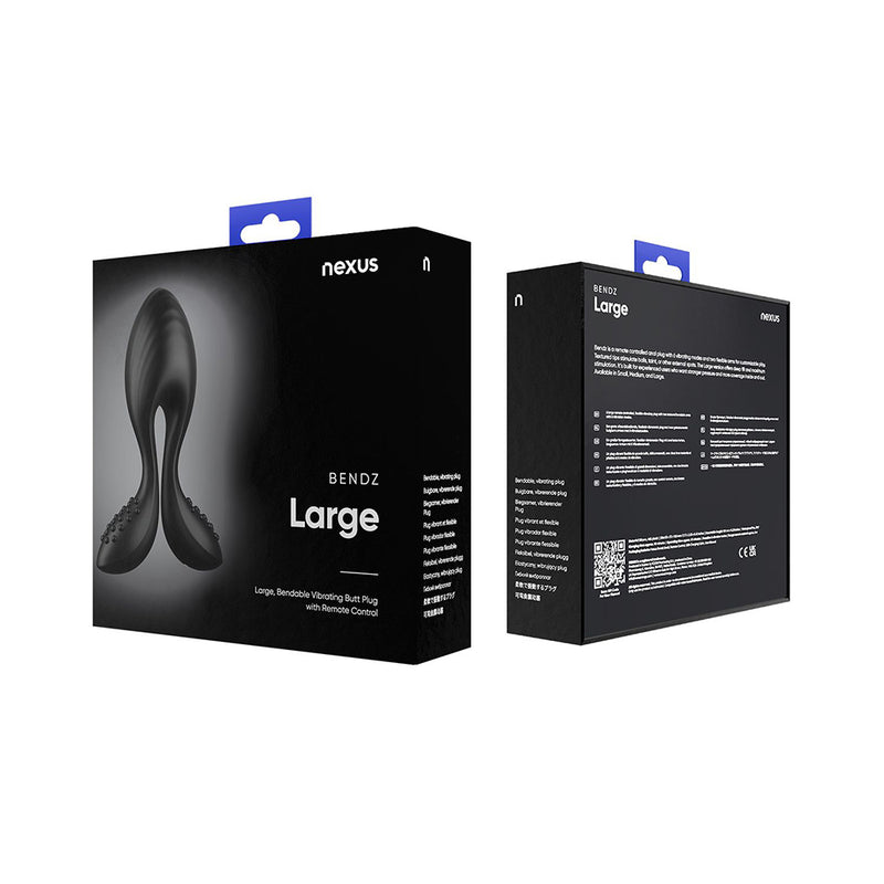 Nexus - Bendz - Buigbare Vibrerende Buttplug - Zwart-Erotiekvoordeel.nl