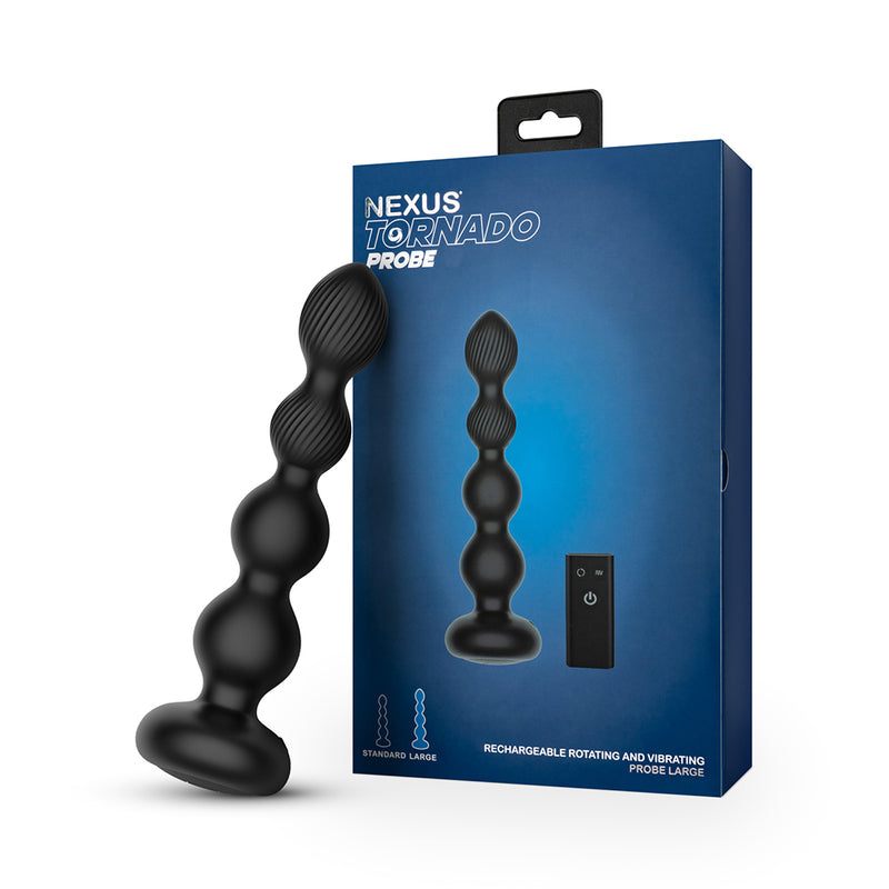 Nexus - Tornado - Bolas anales giratorias y vibradoras - Talla L - Erotiekvoordeel.nl