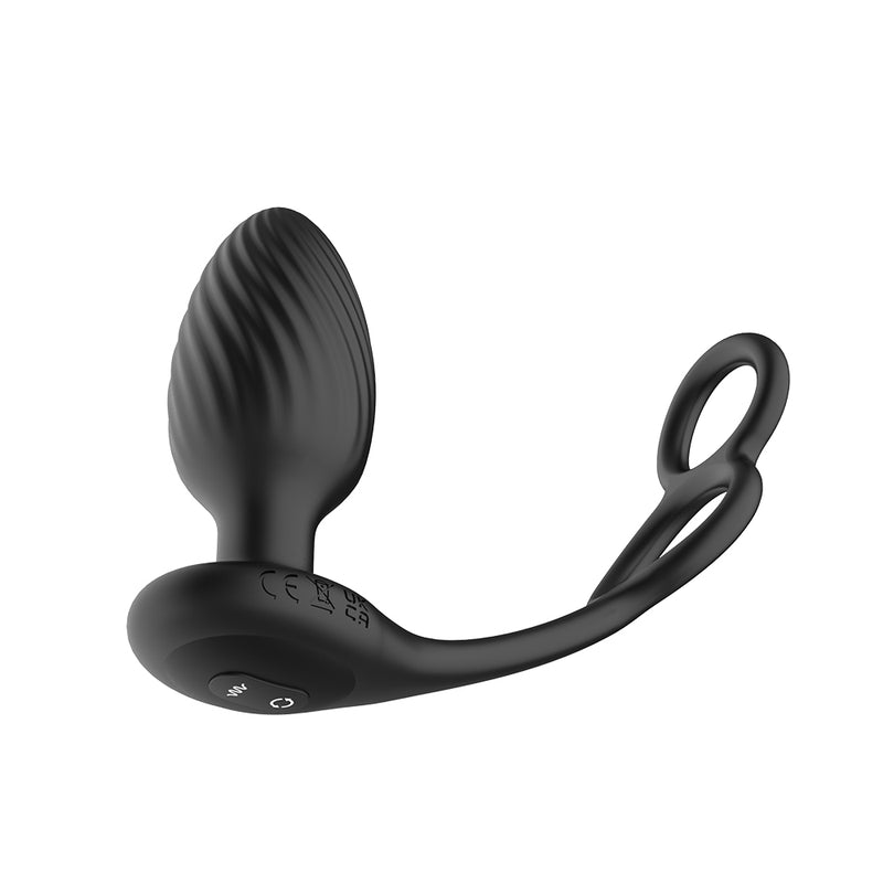 Nexus - Tornado - Vibrating Butt Plug with Cock Ring and Scrotum Ring - Erotiekvoordeel.nl