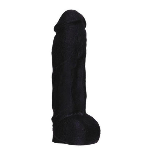 BP Toys - Dildo - Dildo Met Balzak - My Lord - Zwart - 21.5 cm-Erotiekvoordeel.nl