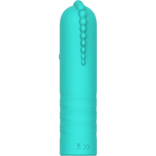 Limitless - BV1 - Bullet Vibrator met Ribbels voor Extra Stimulatie - Turquoise-Erotiekvoordeel.nl