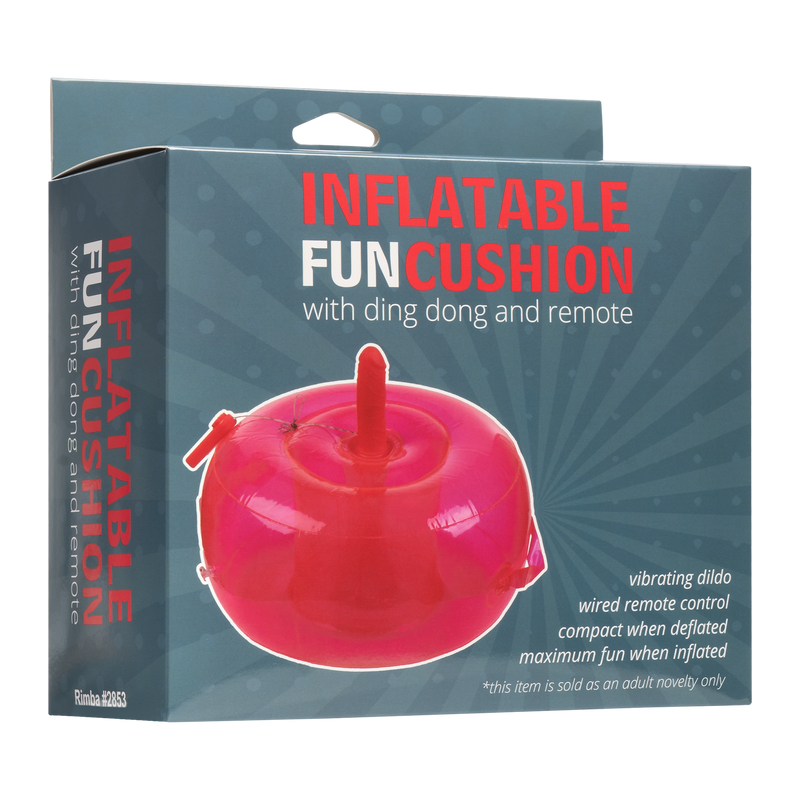Inflatable Dildo Pouf Cushion - with Ding Dong and remote control - Pink-Erotiekvoordeel.nl