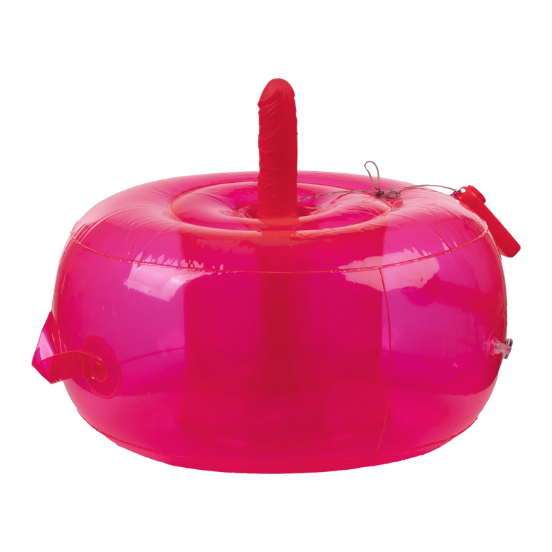 Inflatable Dildo Pouf Cushion - with Ding Dong and remote control - Pink-Erotiekvoordeel.nl