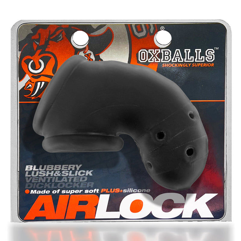 Oxballs - Airlock - Air-Lite Vented Chastity - Zwart Ice-Erotiekvoordeel.nl
