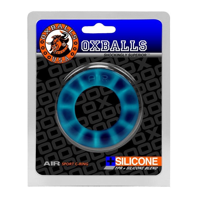 Oxballs - Axis - Anello fallico rigato - Blue Ice - Erotiekvoordeel.nl
