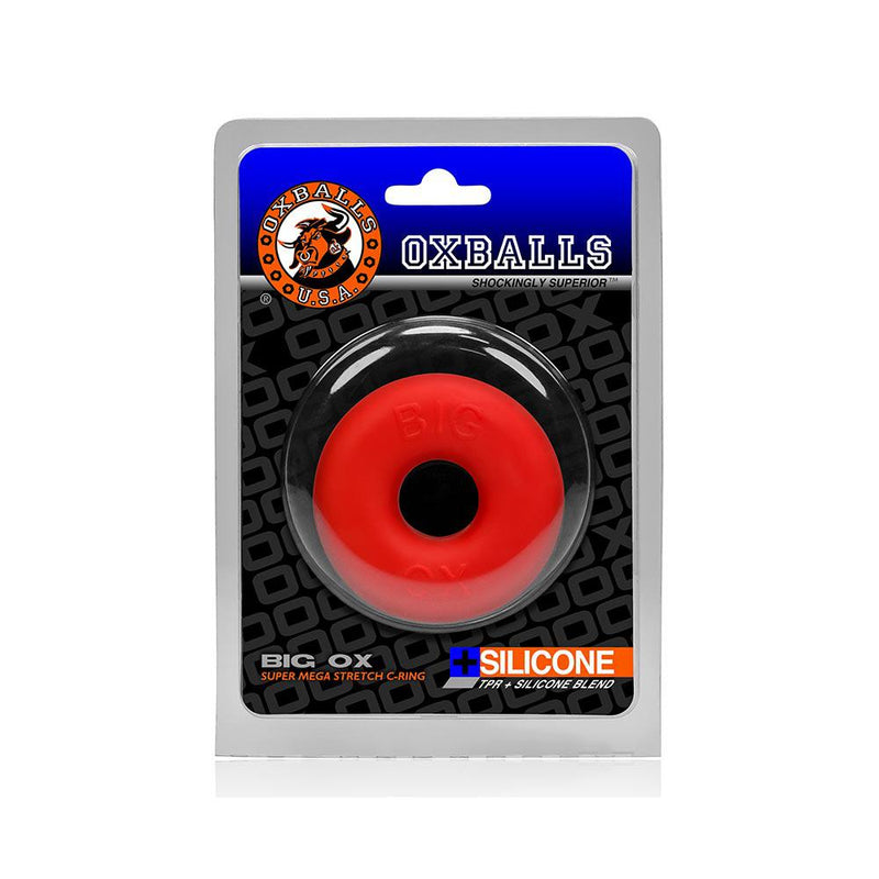 Oxballs - Big Ox - Anello fallico - Rosso Ice-Erotiekvoordeel.nl