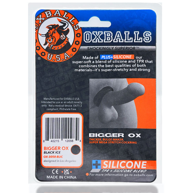 Oxballs - Anello fallico Bigger Ox - Black Ice - Erotiekvoordeel.nl