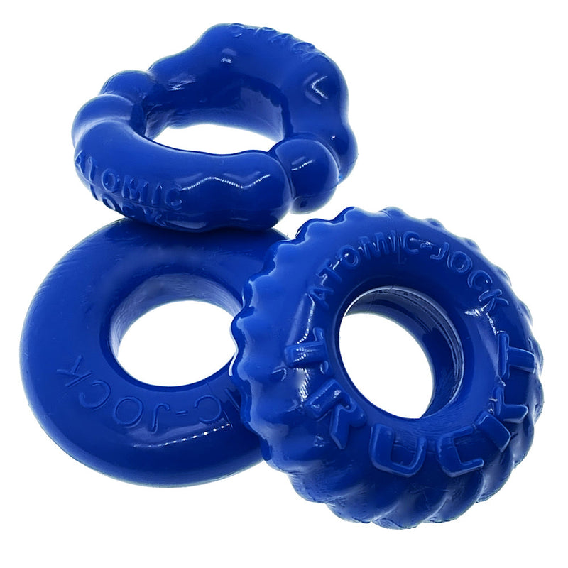 Oxballs - Bonemaker Cockring Set - 3 stuks - Blauw-Erotiekvoordeel.nl