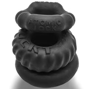 Oxballs - Set di anelli fallici Bonemaker - Edizione Notte - Nero-Erotiekvoordeel.nl