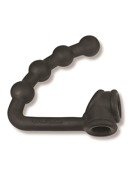 Oxballs - Buttballs - Sling elástico para el pene con plug anal - Negro-Erotiekvoordeel.nl