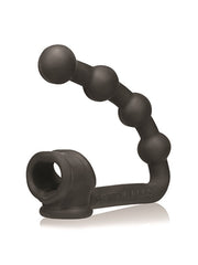 Oxballs - Buttballs - Sling elástico para el pene con plug anal - Negro-Erotiekvoordeel.nl