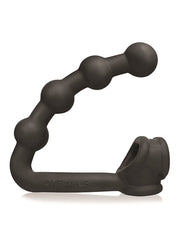 Oxballs - Buttballs - Cocksling elástico con plug anal - Negro - Erotiekvoordeel.nl