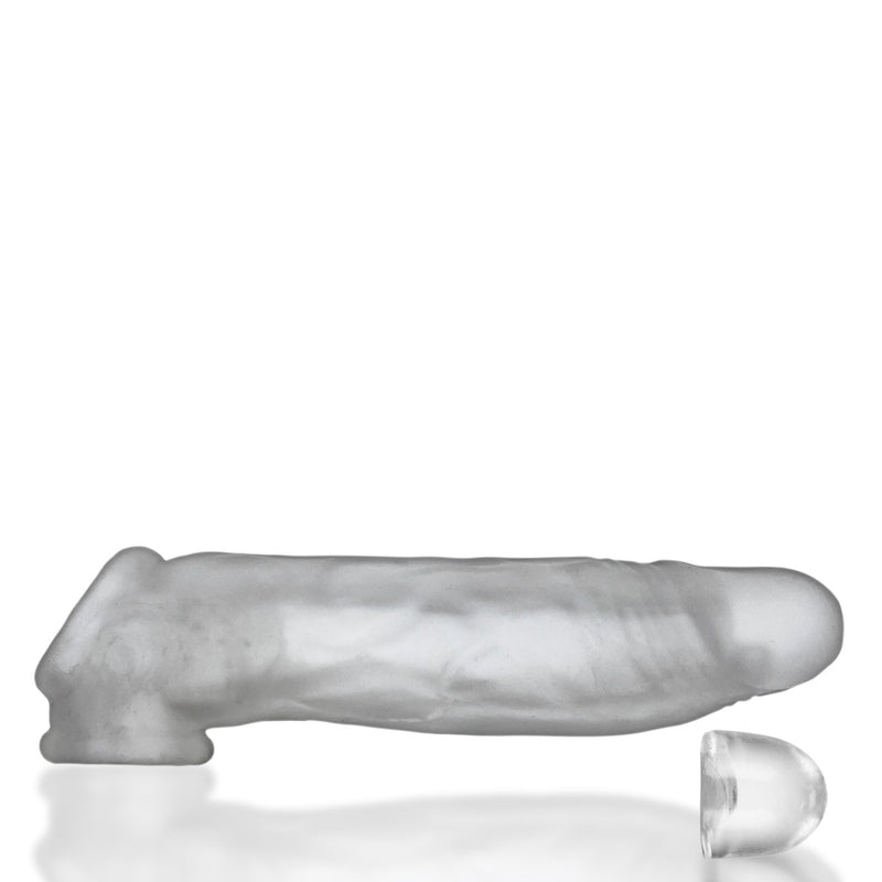 Oxballs - Dicker - Ultra-Slim Penis Sleeve - Clear Ice - Erotiekvoordeel.nl