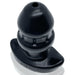 Oxballs - Drain-O Flow-Thru Buttplug - Zwart - Large-Erotiekvoordeel.nl