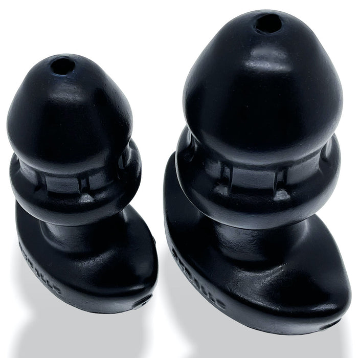 Oxballs - Drain-O Flow-Thru Buttplug - Zwart - Small-Erotiekvoordeel.nl