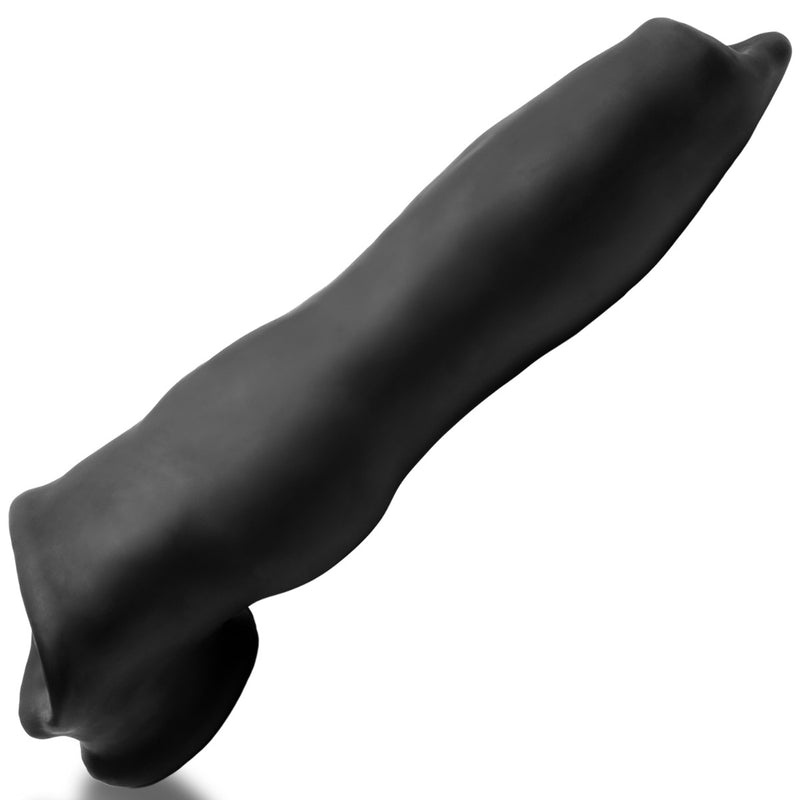 Oxballs - Fido - Puppy Play Penis-Hülle - Night Edition - Silikon/TPR - Schwarz - Erotiekvoordeel.nl