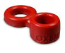 Oxballs - Low-Ball - Cockring met Ballstretcher - Rood-Erotiekvoordeel.nl