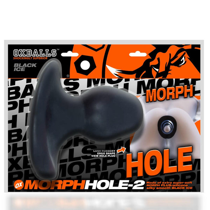 Oxballs - MORPHHOLE-2 Gaper Plug L Black Ice-Erotiekvoordeel.nl
