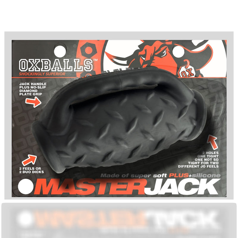Oxballs Masterjack Stroker - Dubbelzijdig Siliconen - Black Ice-Erotiekvoordeel.nl