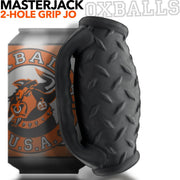 Oxballs Masterjack Stroker - Dubbelzijdig Siliconen - Black Ice-Erotiekvoordeel.nl