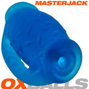 Oxballs Masterjack Stroker - Dwustronny Silikonowy - Blue Ice - Erotiekvoordeel.nl