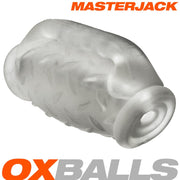 Oxballs Masterjack Stroker - Dwustronny Silikonowy - Clear Ice - Erotiekvoordeel.nl