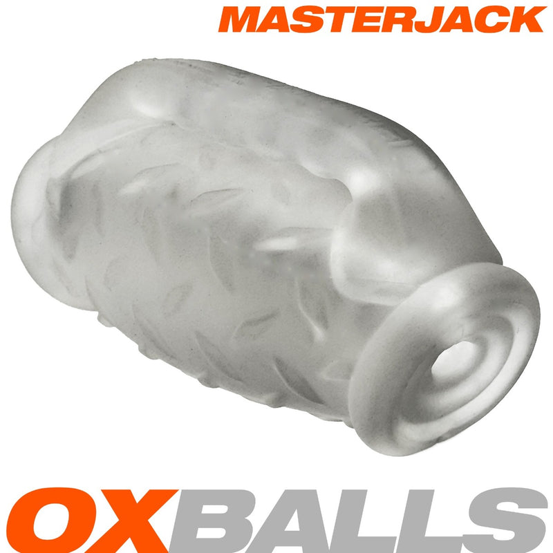 Oxballs Masterjack Stroker - Dwustronny Silikonowy - Clear Ice - Erotiekvoordeel.nl