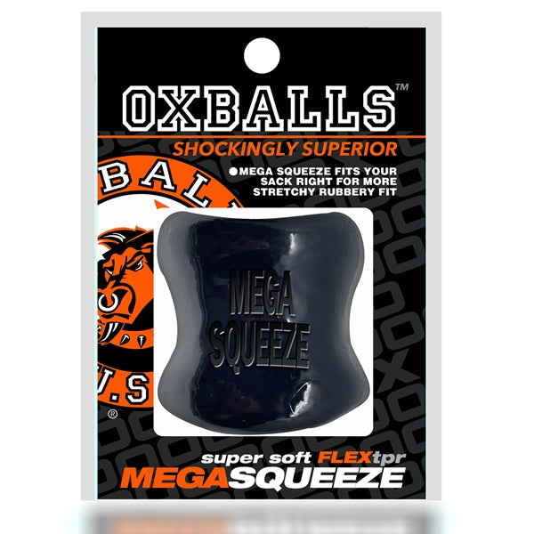 Oxballs - Mega Squeeze - Rekbare Ballstretcher van TPR - Zwart-Erotiekvoordeel.nl