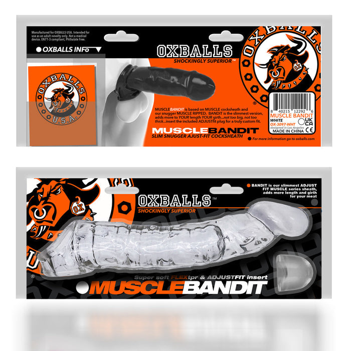 Oxballs - Muscle Bandit - Slim Penis Sleeve - Transparant-Erotiekvoordeel.nl