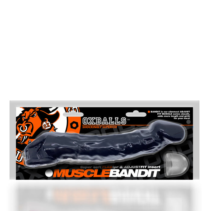 Oxballs - Muscle Bandit - Slim Penis Sleeve - Zwart-Erotiekvoordeel.nl