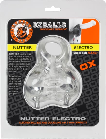 Oxballs - Nutter Ball Sling Electro Clear-Erotiekvoordeel.nl